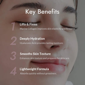 MIZON hand demonstrating toner application for quick absorption benefit