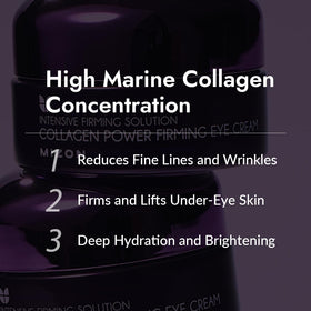 MIZON texture close-up of cream in jar highlighting smooth collagen-rich consistency