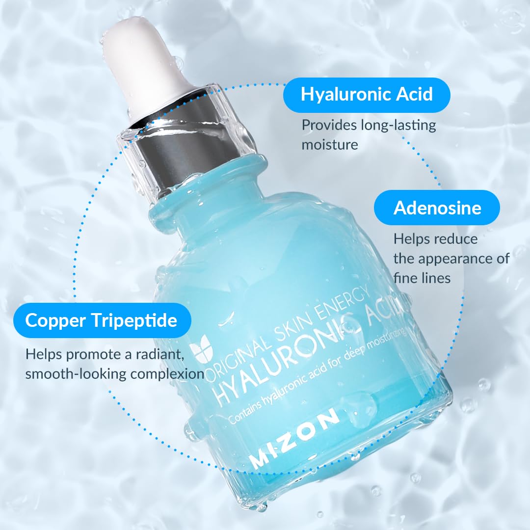 MIZON bottle next to ruler for size comparison and quantity