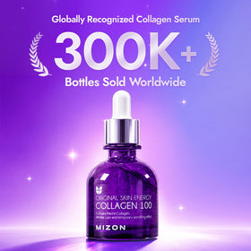 MIZON ampoule texture close-up, demonstrating lightweight hydrating consistency