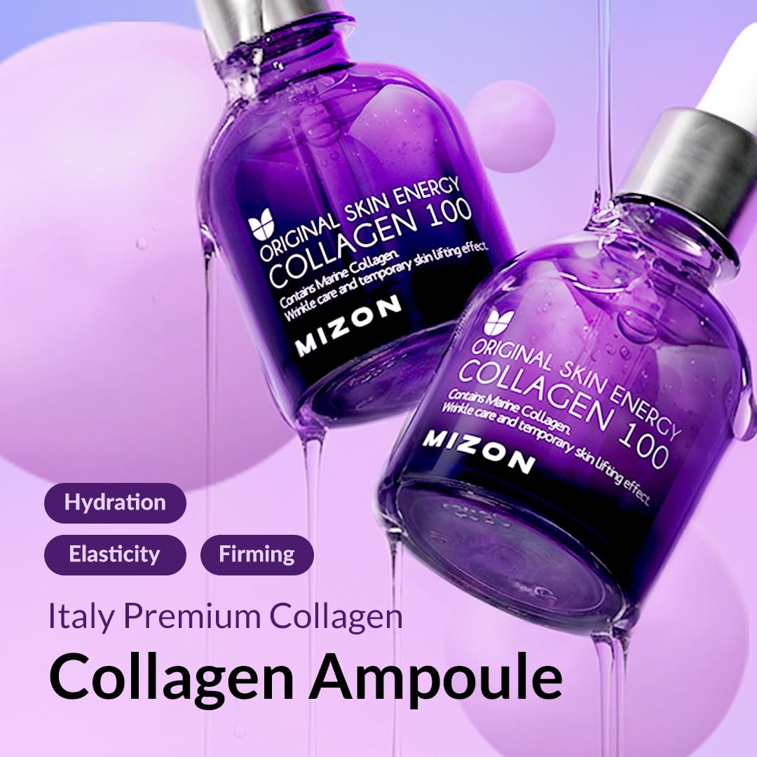 MIZON dropper dispensing clear ampoule, illustrating easy targeted application