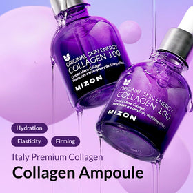 MIZON dropper dispensing clear ampoule, illustrating easy targeted application