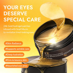MIZON open jar with visible hydrogel patches for fast use