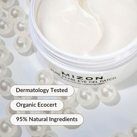 MIZON close-up of hydrogel texture highlighting cooling, adherent gel