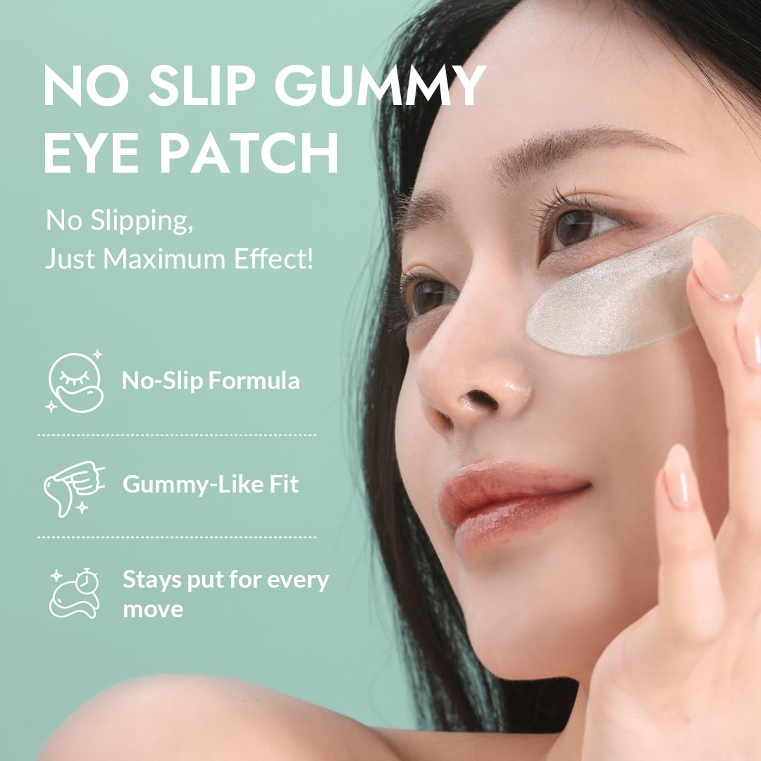MIZON single sachet opened to reveal one paired under-eye patch