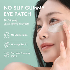 MIZON single sachet opened to reveal one paired under-eye patch