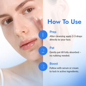 MIZON-treated skin with glass-skin glow illustrating smooth, luminous finish benefit