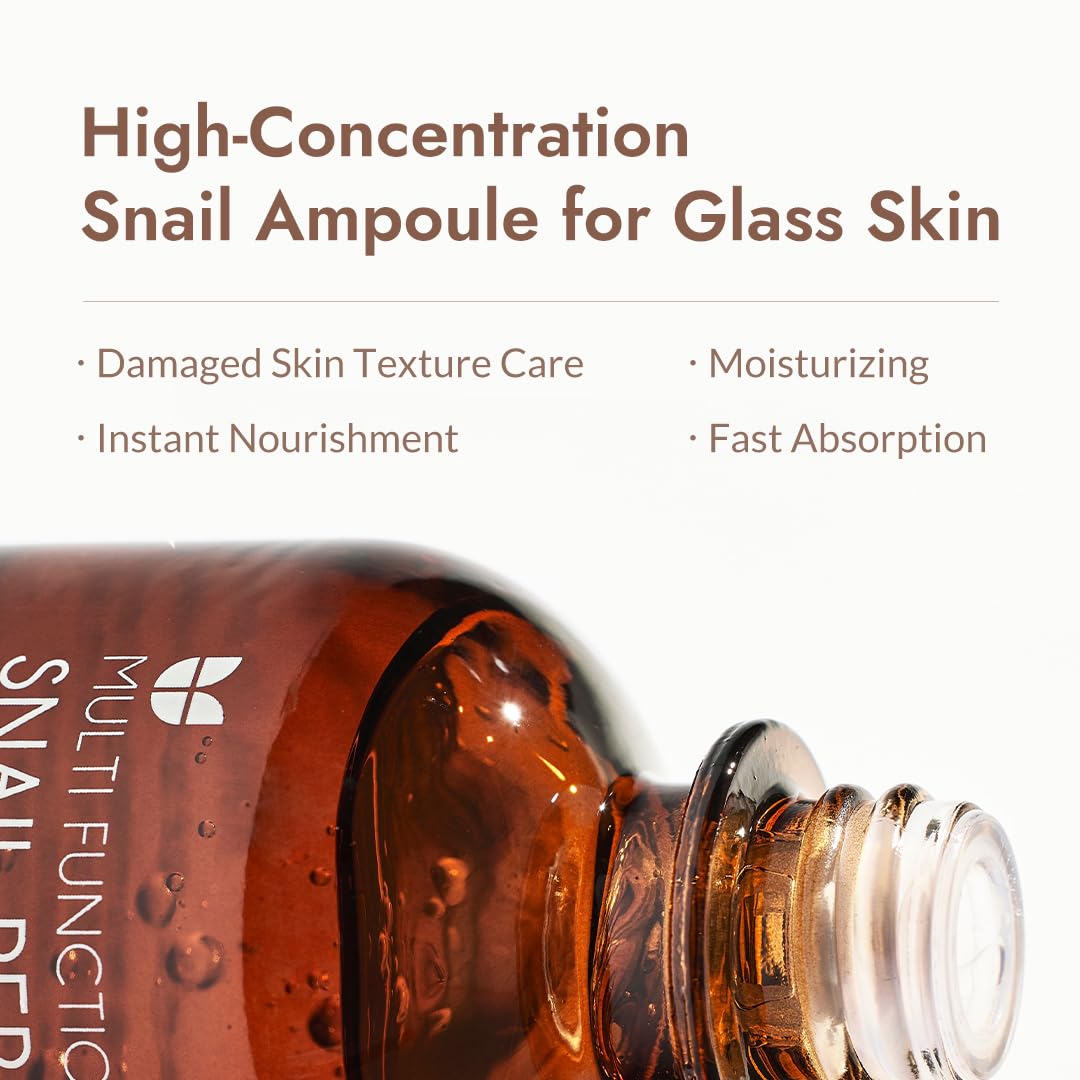 MIZON close-up of ampoule texture highlighting lightweight, fast-absorbing finish