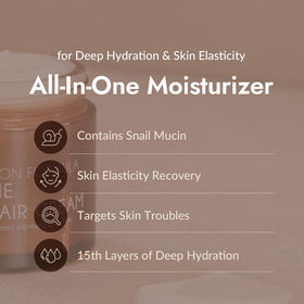 MIZON open jar focusing on creamy texture for moisturizing benefit