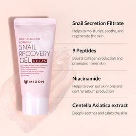 MIZON label detail highlighting key ingredients and clean formula