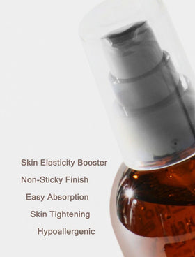 MIZON ingredient label closeup showing snail mucin concentration benefit