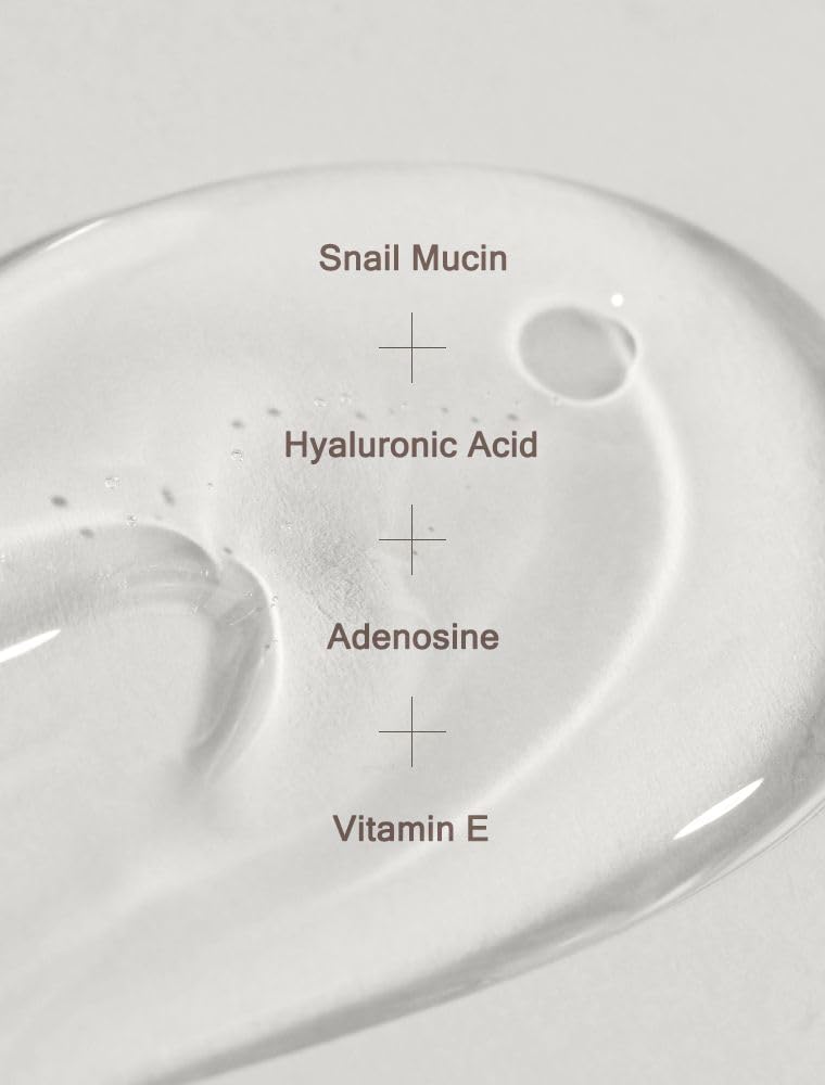 MIZON texture closeup of clear essence highlighting lightweight absorption