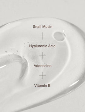 MIZON texture closeup of clear essence highlighting lightweight absorption