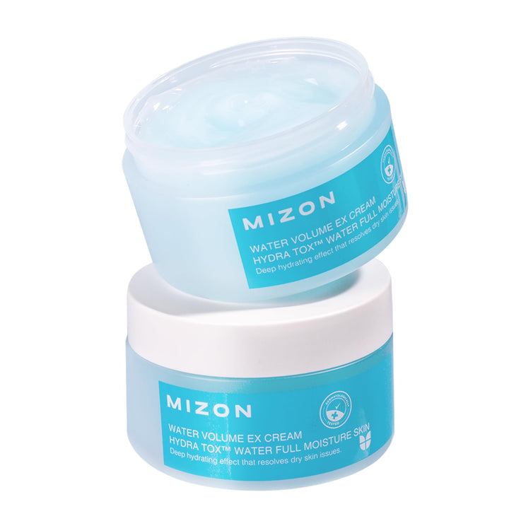 MIZON jar front view showing product size and fresh packaging benefit
