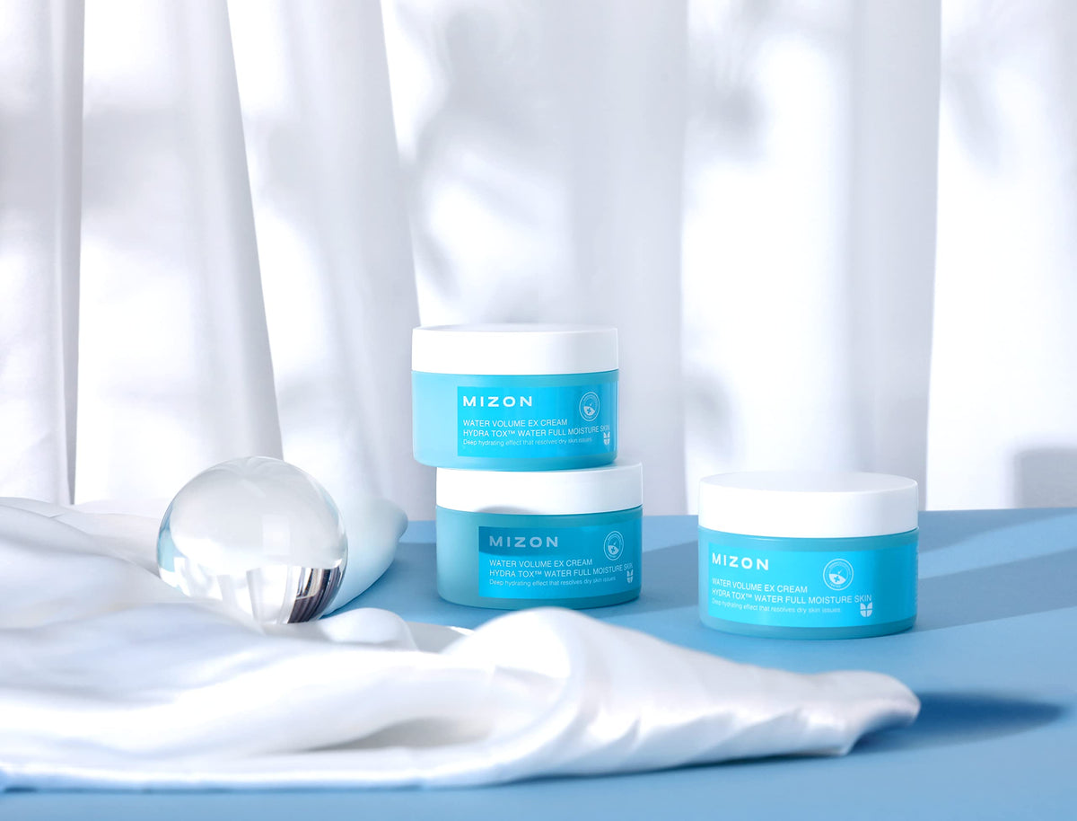 MIZON label close-up showing Hydra Tox™ details and ingredient transparency benefit