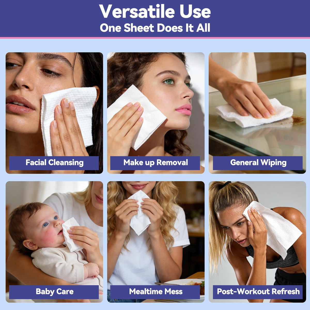 MKISS towel cleaning countertop showing absorbency and quick household use