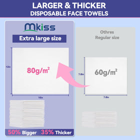 MKISS smooth side close-up highlighting soft viscose fibers and gentle care