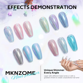 MKNZOME close-up of ultra-fine powder texture enabling smooth application
