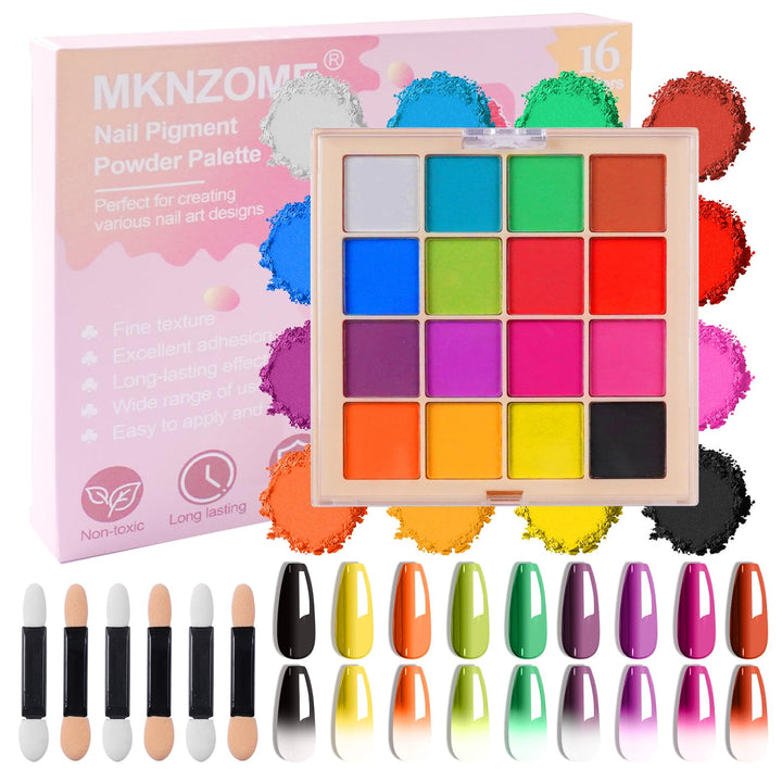 MKNZOME front packaging showing 16-color palette and benefits of convenience