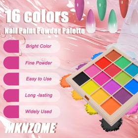 MKNZOME open palette top view displaying organized color selection for creativity