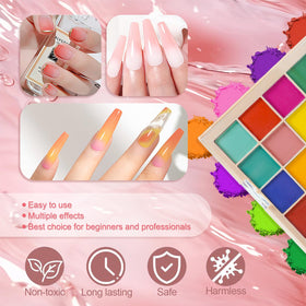 MKNZOME powder on brush action capturing effortless application for bold color