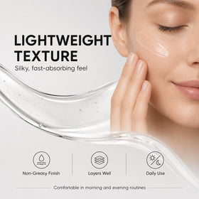 MKSUVGQ 60ml bottle next to common objects illustrating travel-friendly size benefit