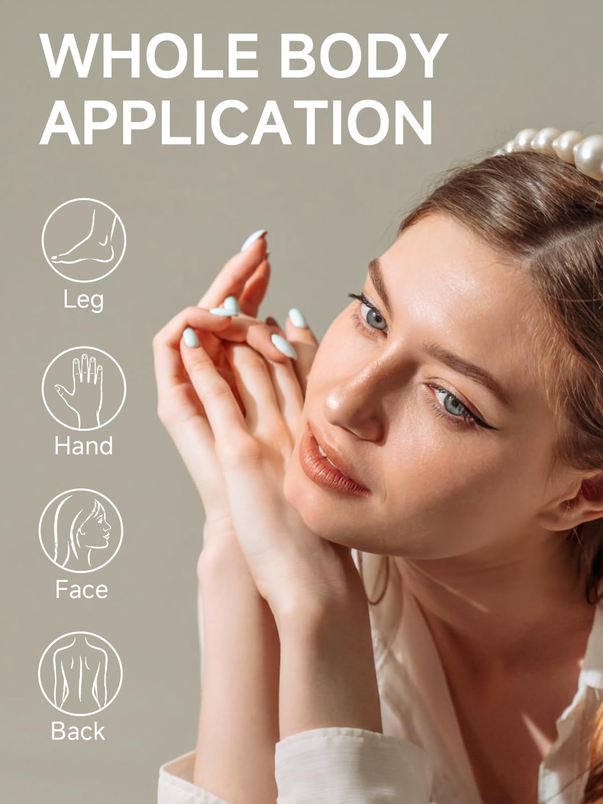 mkzea hands applying to elbow showing visible smoothing benefit on rough skin