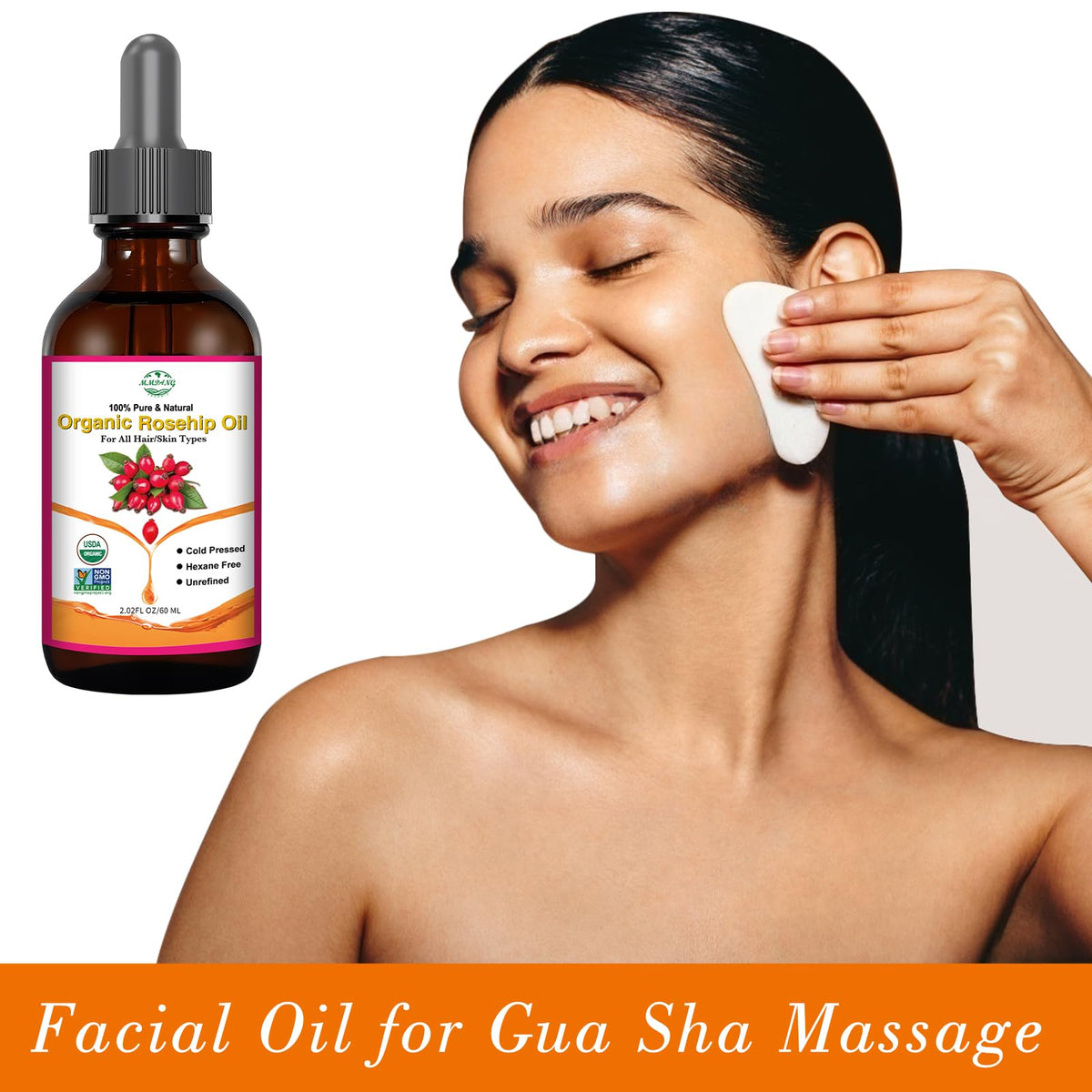 MMPANG applying oil to hair ends to nourish and reduce breakage