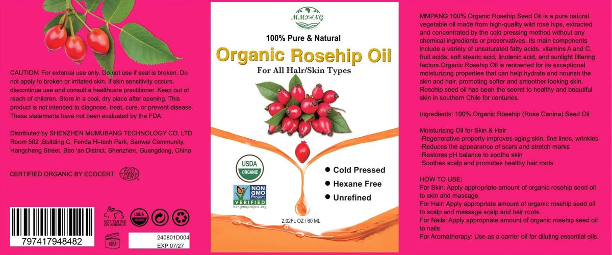MMPANG rosehip seeds and oil illustrating natural source and antioxidant benefit