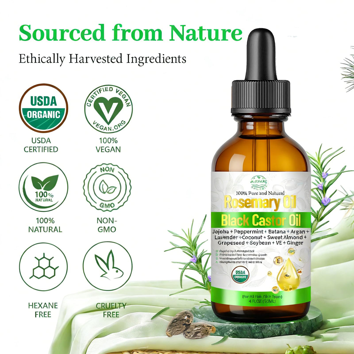 MMPANG scalp massage with oil applied, shows cooling peppermint sensation and refreshment