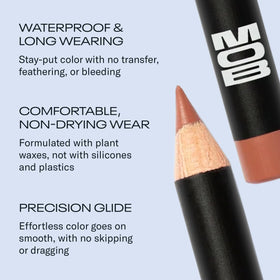 MOB color swatch on arm showing M1990 cool neutral benefit: true-to-tone payoff