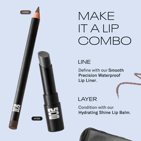 MOB lip balm with botanicals display of jojoba and sunflower highlighting natural ingredients