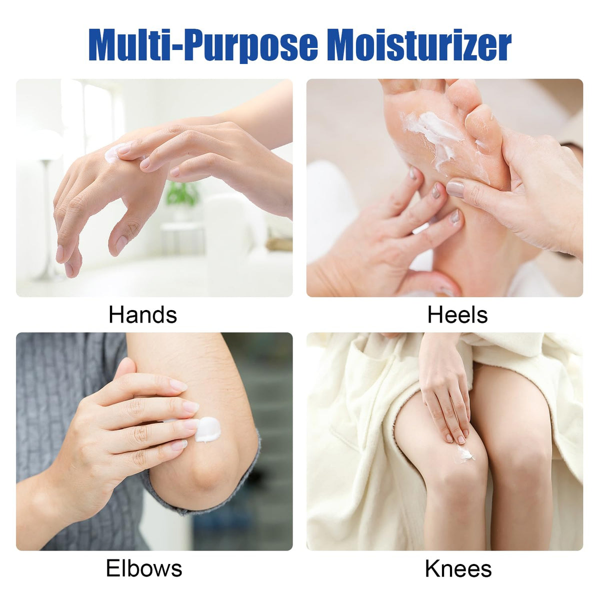 MOC LINK applying cream to heel demonstrating targeted callus care