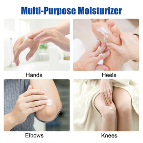 MOC LINK applying cream to heel demonstrating targeted callus care