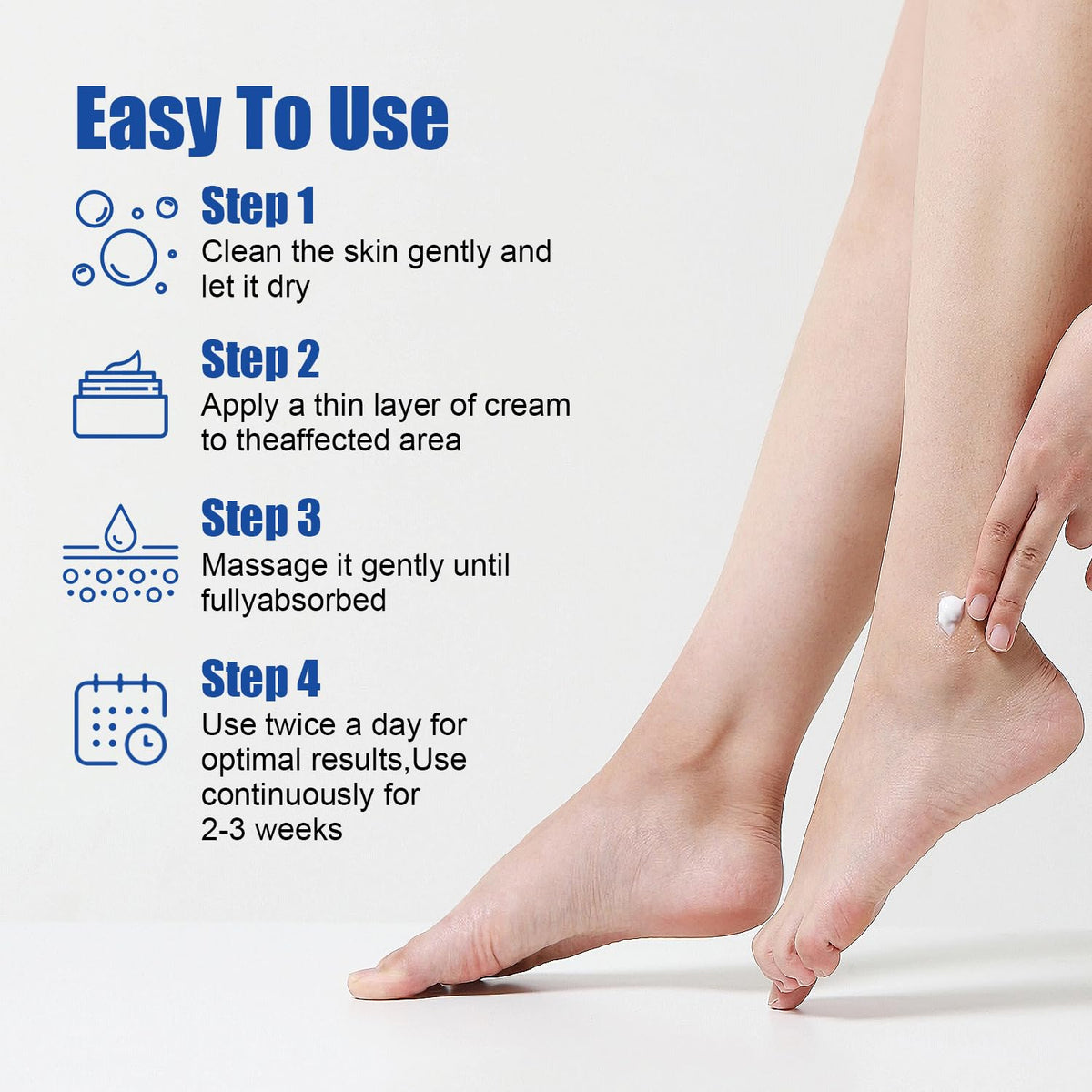 MOC LINK on bathroom vanity showing everyday foot care routine