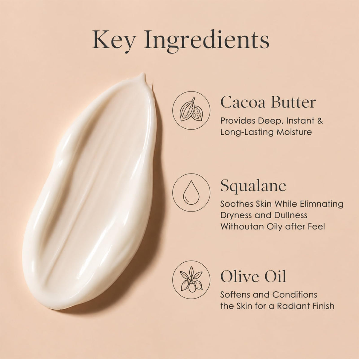 MOCKGVY applied to neck area demonstrating smoothing effect and gentle hydration