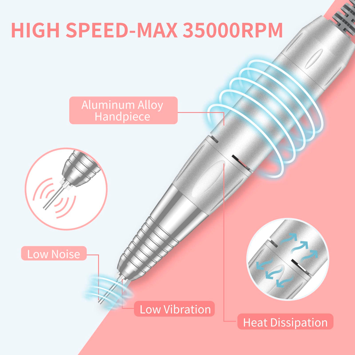 MOCOWIND assortment of seven drill bits and six sanding bands for versatile tasks