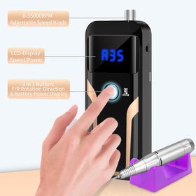 MOCOWIND charging setup illustrating long battery life convenience
