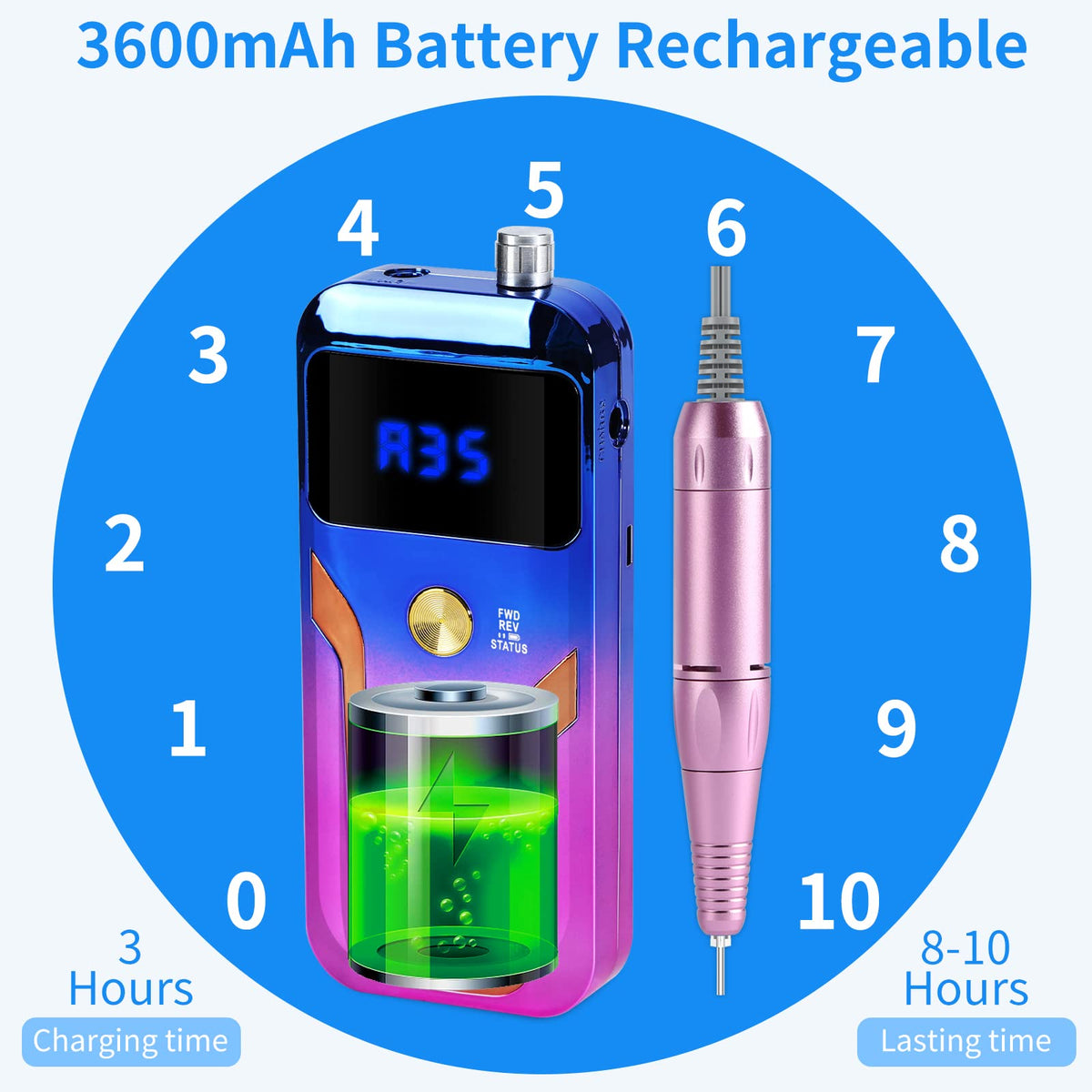 MOCOWIND beside smartphone for size comparison highlighting compact portability