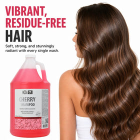 MODA before and after hair photo showing smoother, shinier results
