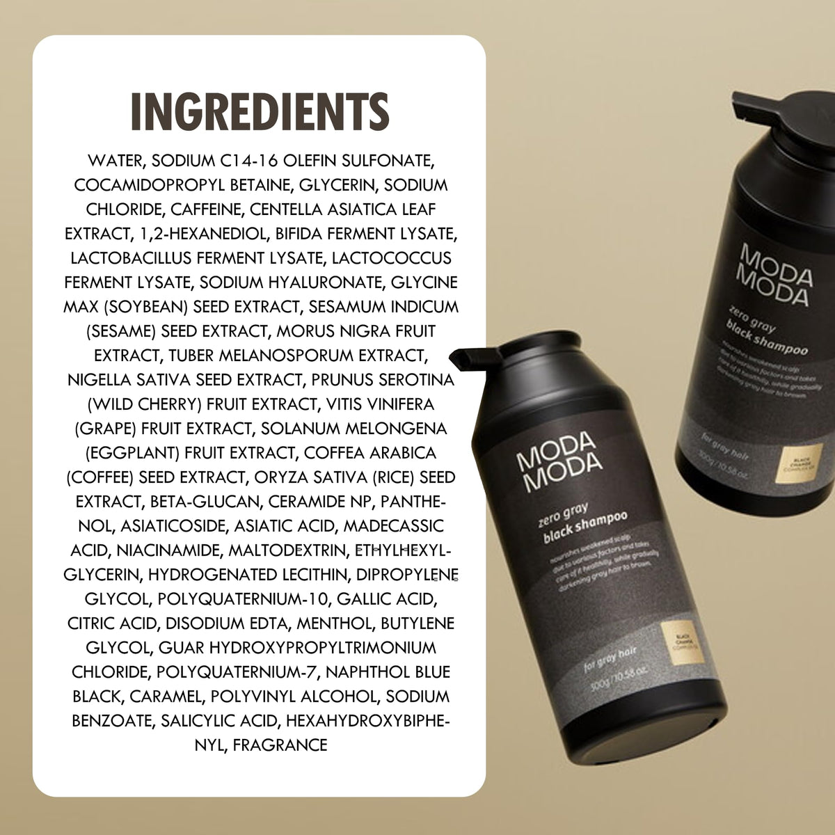 MODA MODA lifestyle bathroom scene portraying routine use and volumizing results