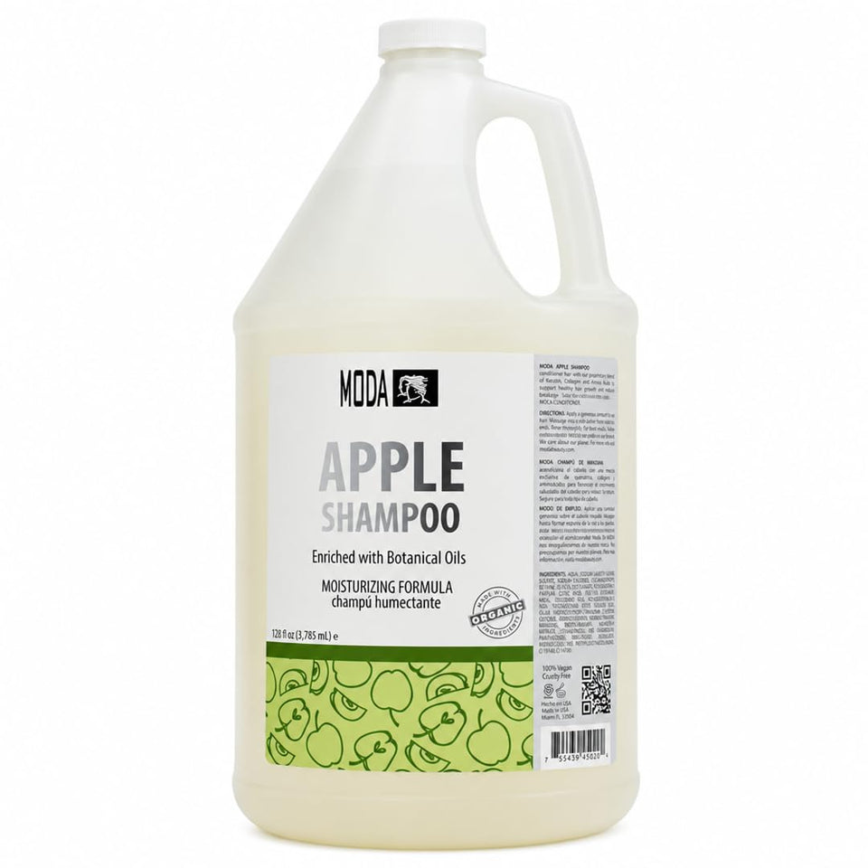 MODA front view of 128 oz bottle showing professional packaging and capacity