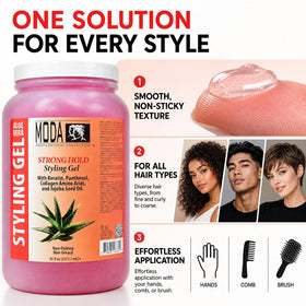 MODA ingredient label listing keratin collagen panthenol for hair repair