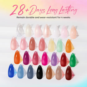 modelones 28 color array of jelly nudes for easy color selection