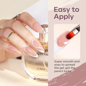 modelones application brush spreading poly gel for precise, low-mess application benefit