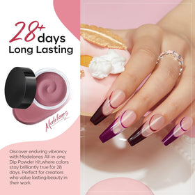 modelones close-up glitter texture highlighting sparkle and smooth finish