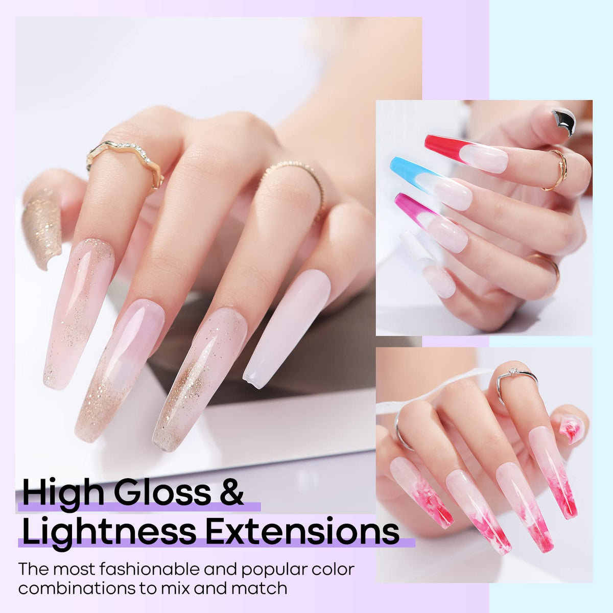 modelones close-up texture of pink gel demonstrating smooth spreadability benefit