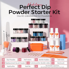 modelones color range layout with 20 jars highlighting variety and mixing options