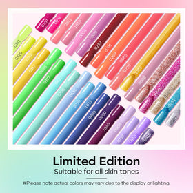 modelones color swatch fan displaying 36 neon shades for easy color selection