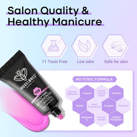 modelones cured extensions showing glossy finish and durable-looking result